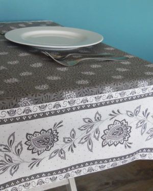 Nappes - provence - made in france - Collection exclusive - Garlaban cadrée gris 2
