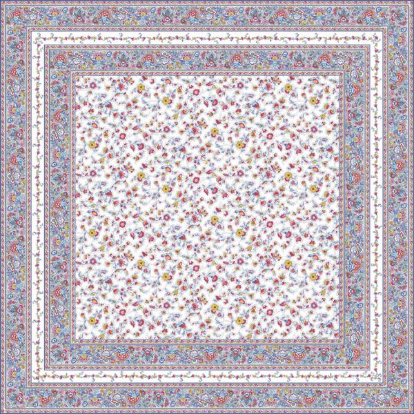 Nappes FLEURS DES CHAMPS ( coordonné all over Gentiane) – Image 6