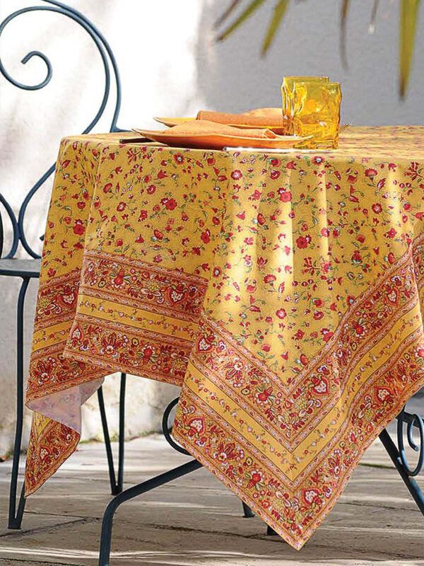 Nappes FLEURS DES CHAMPS ( coordonné all over Gentiane) – Image 5