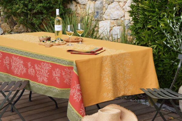 OLIVE jacquard coton