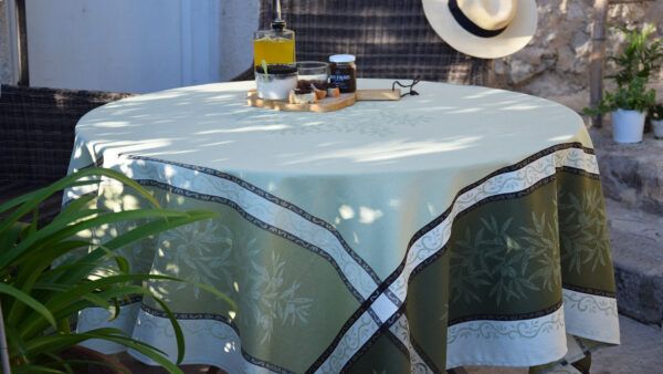 OLIVE jacquard coton – Image 7