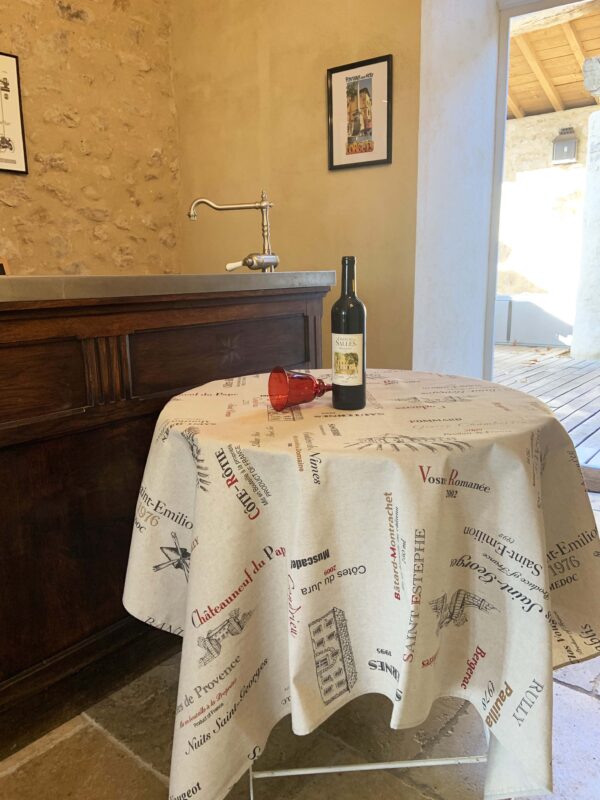 Nappe CARTE DES VINS
