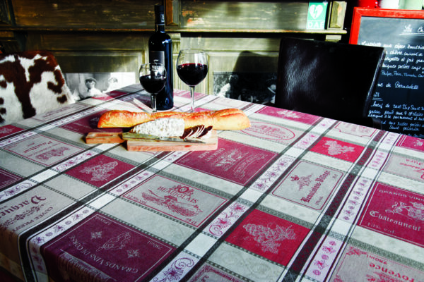 Nappe BAR A VINS jacquard coton