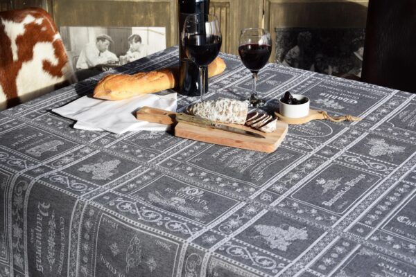 Nappe BAR A VINS jacquard enduit
