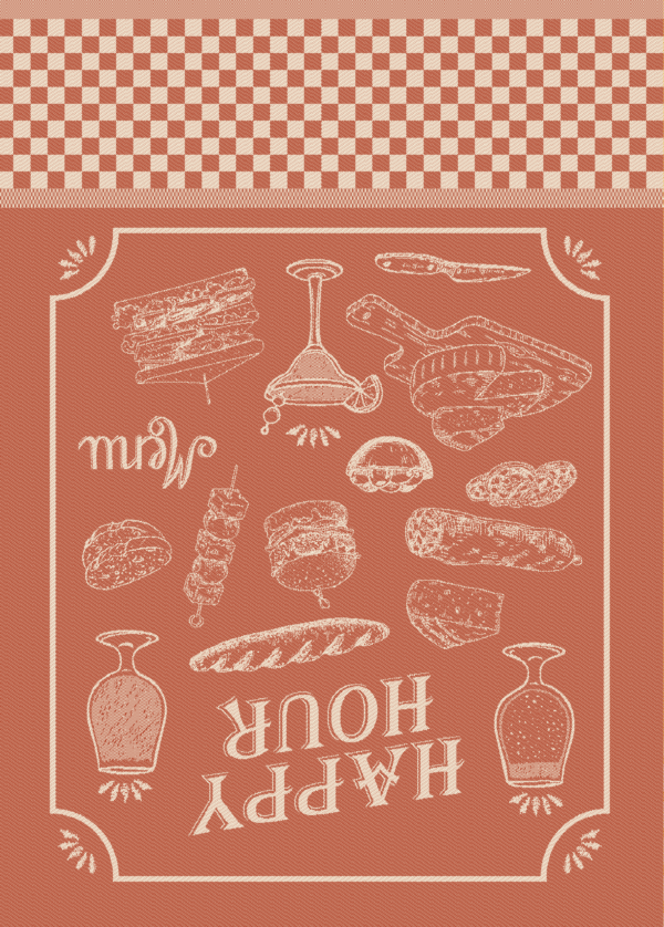 Torchon Bistrot (lot de 12) – Image 3