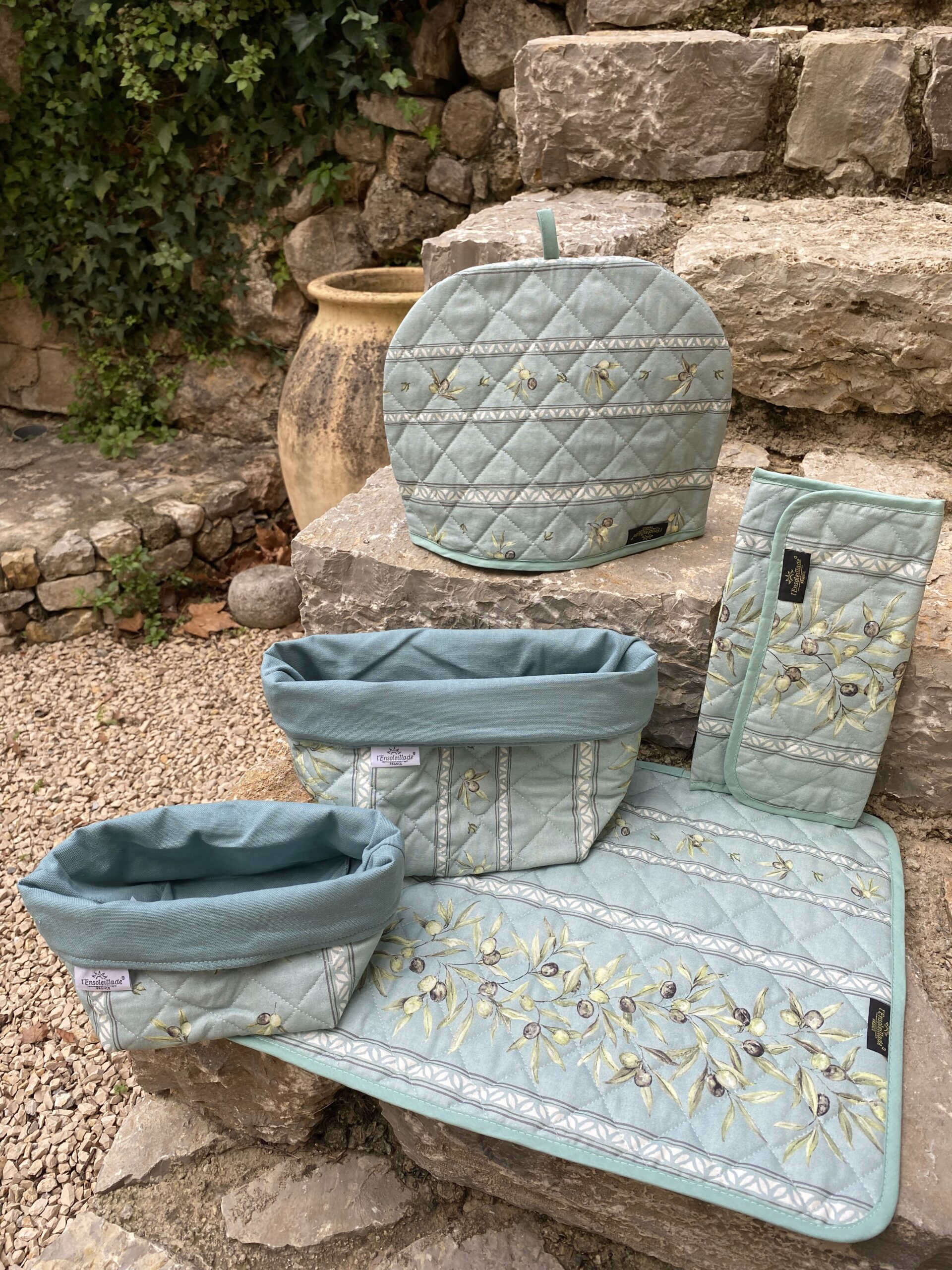 Set matelassé Oliveraie – Image 3